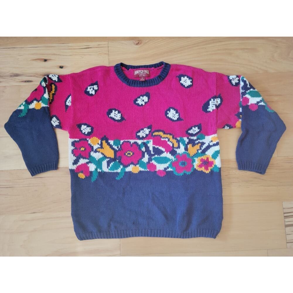 Vintage 90's American Eagle outfitters women's colorful sweater size L